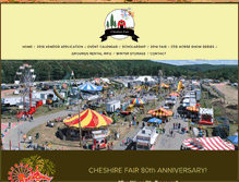 Tablet Screenshot of cheshirefair.org